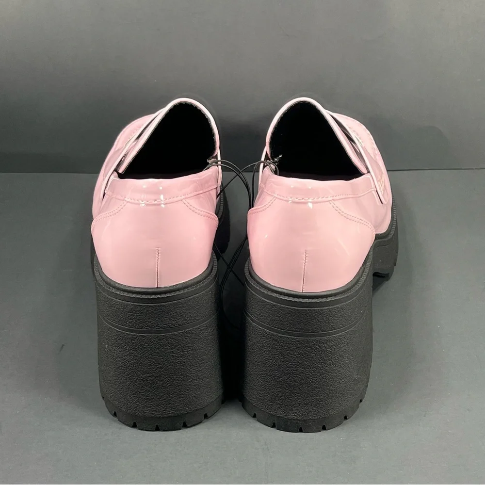 Pink Patent Platform Loafers size 9 new in box